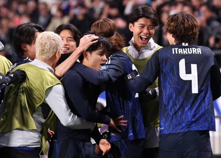 日本隊22名旅歐球員中15人來自五大聯(lián)賽，是22年3月出線時的兩倍