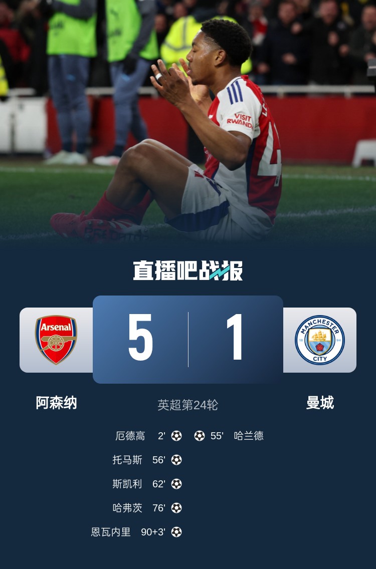 硬氣槍手無畏強(qiáng)敵！阿森納本賽季5-1碾壓曼城，3-0完勝皇馬